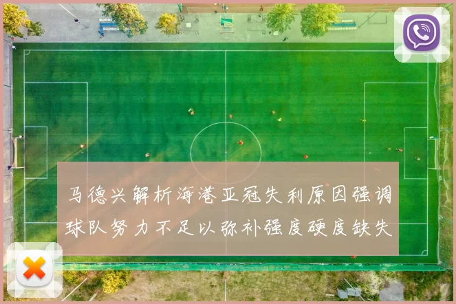马德兴解析海港亚冠失利原因强调球队努力不足以弥补强度硬度缺失